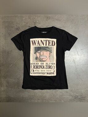 Black One Piece Zoro Graphic Tee
